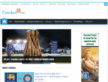 Tablet Screenshot of cricket99.com